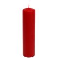Floristik24 Stompkaarsen rood Adventskaarsen kaarsen rood 200/50mm 24st