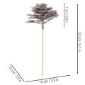 Kunstmatige vetplantbloemen van was, decoratie, 10 cm, 6 stuks | Floristik24.nl
