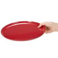 Decoratief dienblad, rood, minimalistisch design, 27 cm | Floristik24.nl