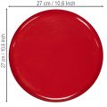 Decoratief dienblad, rood, minimalistisch design, 27 cm | Floristik24.nl