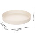 Ronde decoratieve schaal voor woonaccessoires, 20 cm | Floristik24.nl