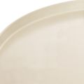 Decoratief rond beige bord met een voet van 40 cm hoog. | Floristik24.nl