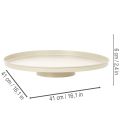 Decoratief metalen bloemenbord, rond, 41 cm, tafeldecoratie | Floristik24.nl