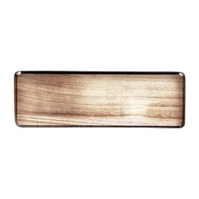 Floristik24 Decoratief dienblad metaal hout metalen dienblad houten voet 34,5×11×3cm