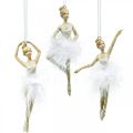 Floristik24 Boomdecoratie Adventsdecoratie Ballerina hanger H12/12,5cm 3st