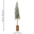Kunstkerstboom met voet, mat, als winterdecoratie, 90 cm | Floristik24.nl