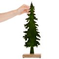 Decoratieve kerstboom op een houten voet, tafeldecoratie, kerst, 46 cm | Floristik24.nl