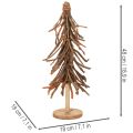 Kerstboom gemaakt van wilgentakken op een houten voet, 48 cm | Floristik24.nl