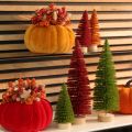 Kunstkerstboom met houten voet, klein, 16 cm, 6 stuks | Floristik24.nl