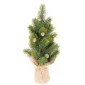 Floristik24 Kunstkerstboom in een jutezak, kleine tafeldecoratie, mini-kerstboom, 38 cm