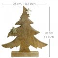 Floristik24 Kerstboom mangohout tafeldecoratie kerst 28 × 26 × 5cm
