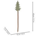 Decoratieve kerstboom op een stokje voor bloempotten en hoge bloemstukken, 45 cm, 6 stuks | Floristik24.nl