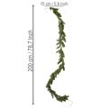 Kunstmatige groene dennenkrans voor feestelijke decoratie, 200 cm | Floristik24.nl