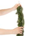 Kunstmatige dennenkrans, groen, voor feestelijke decoratie, 180 cm | Floristik24.nl