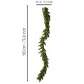 Kunstmatige dennenkrans, groen, voor feestelijke decoratie, 180 cm | Floristik24.nl
