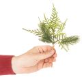 Kunstmatige dennentak voor feestelijke decoratie, 22 cm, 2 stuks | Floristik24.nl