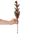 Kunstmatige dennentak met kerstballen, 48 cm, 2 stuks | Floristik24.nl