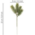 Kunstmatige groene dennentakken voor winterdecoratie, 25 cm, 24 stuks | Floristik24.nl