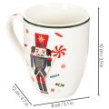 Kerstmok met notenkraker- en zuurstokmotief, 10 cm, 2 stuks | Floristik24.nl