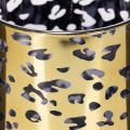 Glazen theelichthouder met luipaardprint voor tafeldecoratie, 12 cm | Floristik24.nl