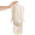 Engelenbeeldje als kaarsenhouder, goudkleurig, voor tafeldecoratie, 50 cm | Floristik24.nl