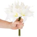 Kunstmatige witte tijgerlelies voor vazen en bloemstukken, bosje van 6 bloemen (29 cm). | Floristik24.nl