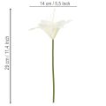 Kunstmatige witte tijgerlelies voor vazen en bloemstukken, bosje van 6 bloemen (29 cm). | Floristik24.nl