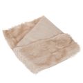 Beige tafelloper met een rand