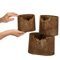 Bloempotten met hertenmotief,