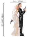 Taarttopper bruid en bruidegom 15,5 cm | Floristik24.nl