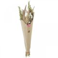 Boeket droogbloemen gras Phalaris strobloemen roze 60cm 110g