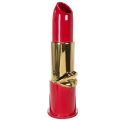 Floristik24 Decoratieve vaas met lippenstiftdesign voor kunstbloemen met lange stelen, 38 cm