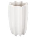 Floristik24 Geribbelde vaas, hoge decoratieve vaas voor droogbloemen, 24 cm