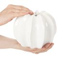 Decoratieve vaas in de vorm van een pompoen, glanzend, herfstdecoratie voor de woonkamer, 19 cm | Floristik24.nl