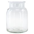 Floristik24 Decoratieve glazen vaas lantaarn glas helder Ø18,5cm H25,5cm