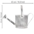 Vintage plantenpot Ø17cm, decoratieve gieter, metalen plantenpot in shabby chic stijl | Floristik24.nl