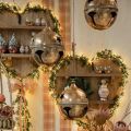 Floristik24 Vintage decoratieve bal kerstbel klem XXL Ø25cm