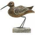 Houten Vogel Sculptuur Badkamer Decor Watervogel H22cm