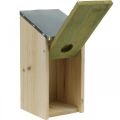 Nestkast om op te hangen, nesthulp voor kleine vogels, vogelhuisje, tuindecoratie naturel, groen H26cm Ø3.2cm