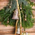 Floristik24 Kerstbel om op te hangen, Advent, gouden bel, antiek look, Ø10.5cm H17cm