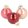 Floristik24 Kerstbal van glas, glanzend, 3 cm, 22 stuks