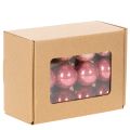 Kerstbal van glas, glanzend, 3 cm, 22 stuks | Floristik24.nl