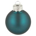 Kerstballen, mat en glanzend, kleine kerstversieringen, 4 cm, 24 stuks | Floristik24.nl