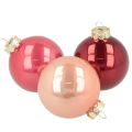 Floristik24 Kerstballenset, glanzende feestelijke decoratie, 6 cm, 24 stuks