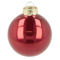 Kerstballenset, glanzende feestelijke decoratie, 6 cm, 24 stuks | Floristik24.nl
