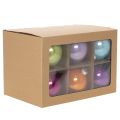 Glanzende kerstballen, set van 10, diverse kleuren, 95 mm | Floristik24.nl