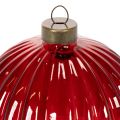 Kerstballen, glas, rood, 8 cm,