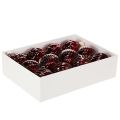 Kerstballen, glas, rood, 8 cm,