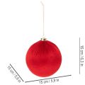 Grote rode kerstbal om op te hangen, 15 cm, 3 stuks | Floristik24.nl