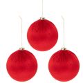 Grote rode kerstbal om op te